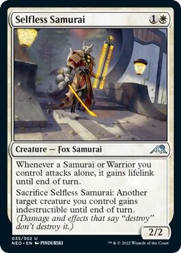 Selfless Samurai, Kamigawa: Neon Dynasty 35