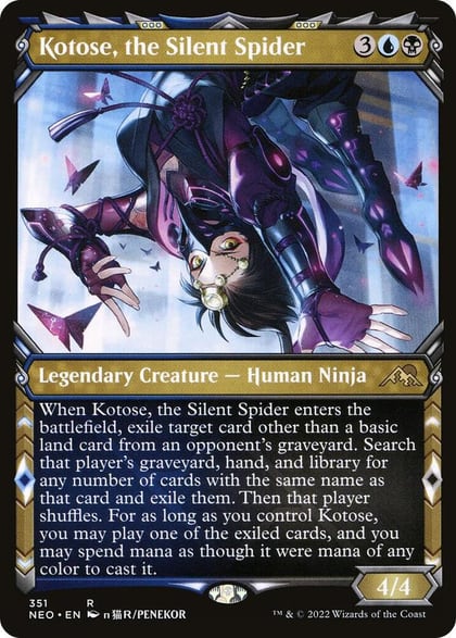 Kotose, the Silent Spider (Showcase), Kamigawa: Neon Dynasty 351