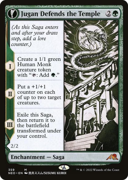 Jugan Defends the Temple (Showcase), Kamigawa: Neon Dynasty 359