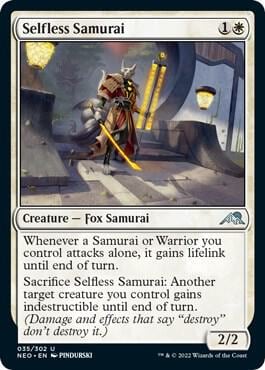 Selfless Samurai, Kamigawa: Neon Dynasty 35