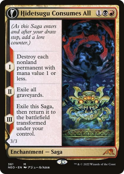 Hidetsugu Consumes All (Showcase), Kamigawa: Neon Dynasty 361