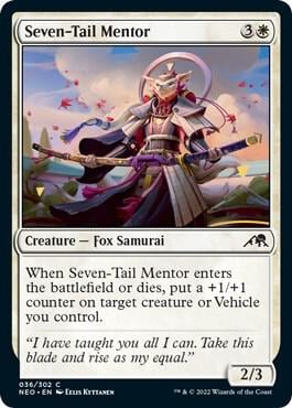 Seven-Tail Mentor, Kamigawa: Neon Dynasty 36