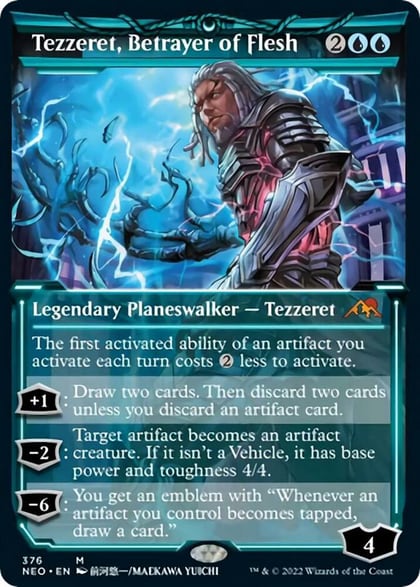 Tezzeret, Betrayer of Flesh (Showcase), Kamigawa: Neon Dynasty 376