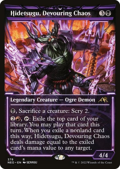 Hidetsugu, Devouring Chaos (Showcase), Kamigawa: Neon Dynasty 378