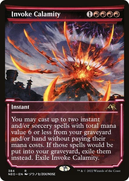 Invoke Calamity (Showcase), Kamigawa: Neon Dynasty 384