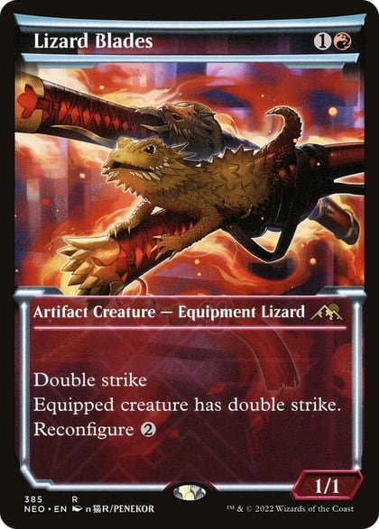 Lizard Blades (Showcase), Kamigawa: Neon Dynasty 385