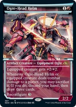 Ogre-Head Helm (Showcase), Kamigawa: Neon Dynasty 387
