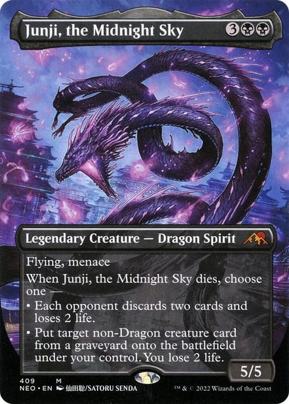 Junji, the Midnight Sky (Borderless), Kamigawa: Neon Dynasty 409