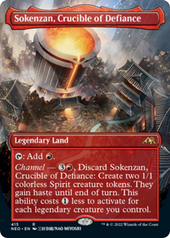 Sokenzan, Crucible of Defiance (Borderless), Kamigawa: Neon Dynasty 415