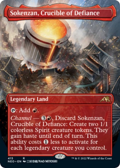 Sokenzan, Crucible of Defiance (Borderless), Kamigawa: Neon Dynasty 415