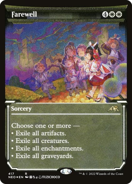 Farewell (Showcase) (Foil Etched), Kamigawa: Neon Dynasty 417