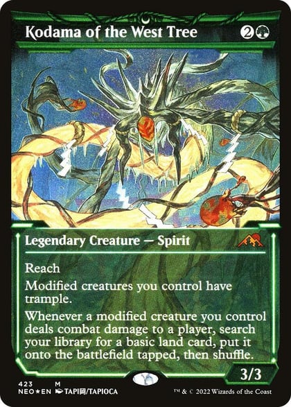 Kodama of the West Tree (Showcase) (Foil Etched), Kamigawa: Neon Dynasty 423