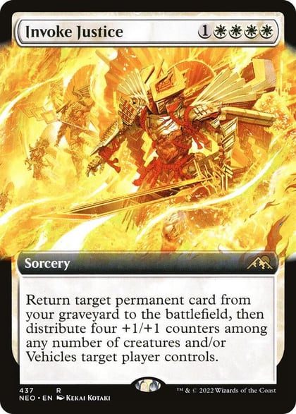 Invoke Justice (Extended Art), Kamigawa: Neon Dynasty 437