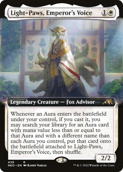 Light-Paws, Emperor's Voice (Extended Art), Kamigawa: Neon Dynasty 439