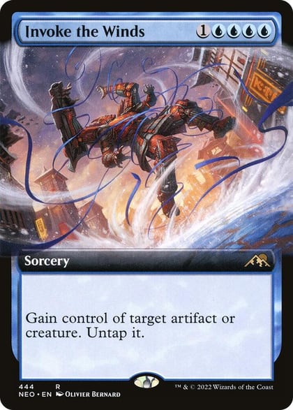 Invoke the Winds (Extended Art), Kamigawa: Neon Dynasty 444