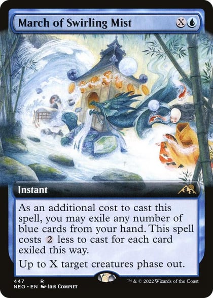 March of Swirling Mist (Extended Art), Kamigawa: Neon Dynasty 447