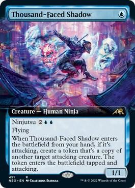 Thousand-Faced Shadow (Extended Art), Kamigawa: Neon Dynasty 451