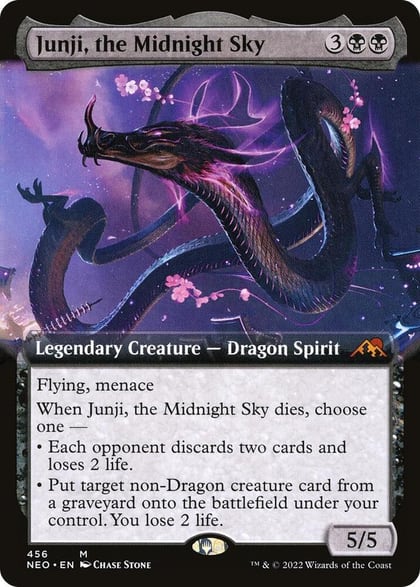Junji, the Midnight Sky (Extended Art), Kamigawa: Neon Dynasty 456