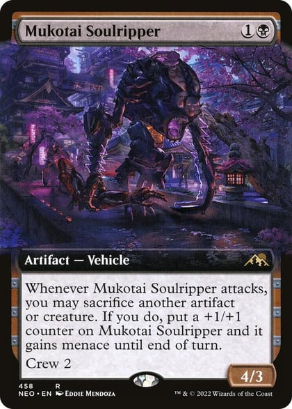 Mukotai Soulripper (Extended Art), Kamigawa: Neon Dynasty 458
