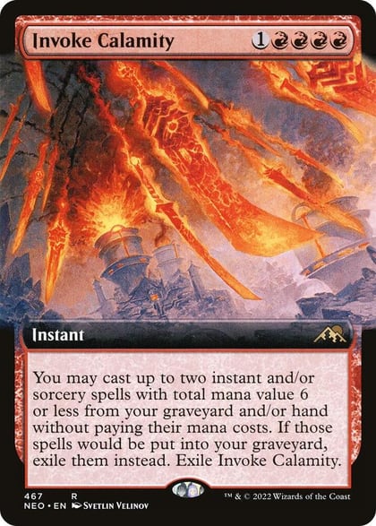 Invoke Calamity (Extended Art), Kamigawa: Neon Dynasty 467