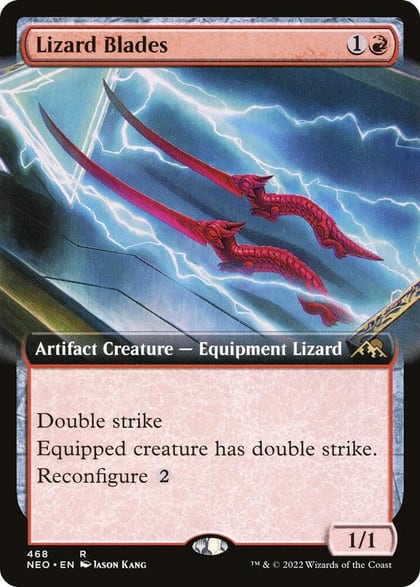 Lizard Blades (Extended Art), Kamigawa: Neon Dynasty 468