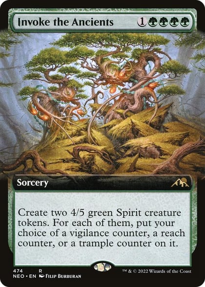 Invoke the Ancients (Extended Art), Kamigawa: Neon Dynasty 474