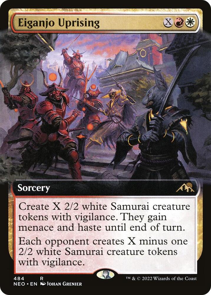 Eiganjo Uprising (Extended Art), Kamigawa: Neon Dynasty 484