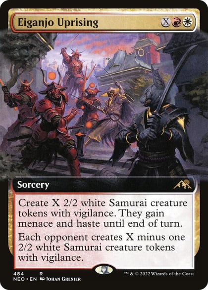 Eiganjo Uprising (Extended Art), Kamigawa: Neon Dynasty 484
