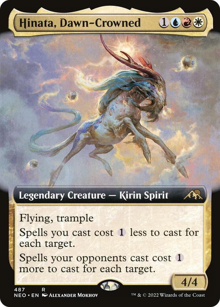 Hinata, Dawn-Crowned (Extended Art), Kamigawa: Neon Dynasty 487