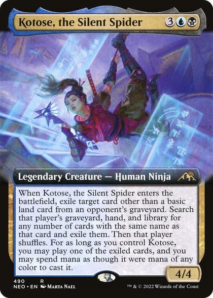 Kotose, the Silent Spider (Extended Art), Kamigawa: Neon Dynasty 490