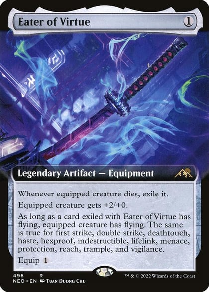 Eater of Virtue (Extended Art), Kamigawa: Neon Dynasty 496