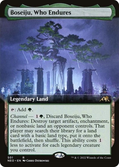 Boseiju, Who Endures (Extended Art), Kamigawa: Neon Dynasty 501