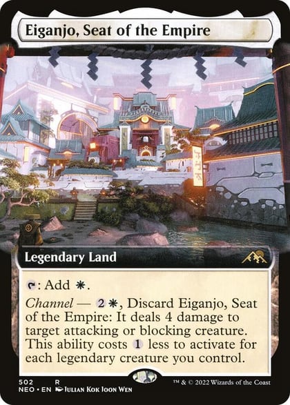 Eiganjo, Seat of the Empire (Extended Art), Kamigawa: Neon Dynasty 502