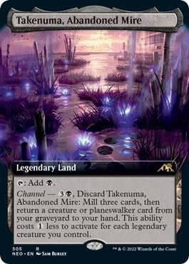 Takenuma, Abandoned Mire (Extended Art), Kamigawa: Neon Dynasty 505