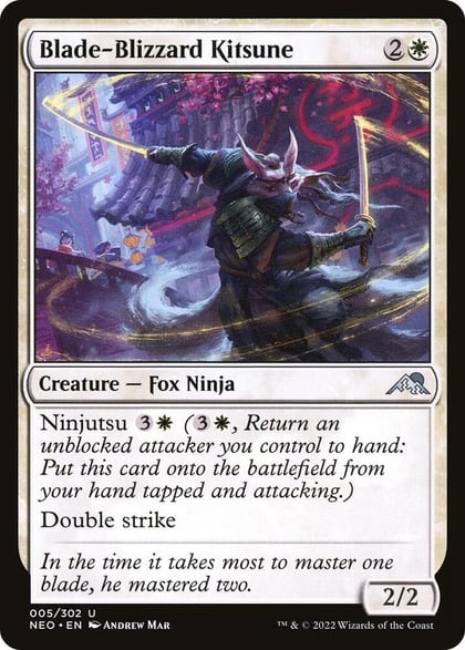 Blade-Blizzard Kitsune, Kamigawa: Neon Dynasty 5