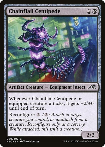 Chainflail Centipede, Kamigawa: Neon Dynasty 90