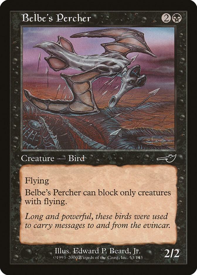 Belbe's Percher, Nemesis 53