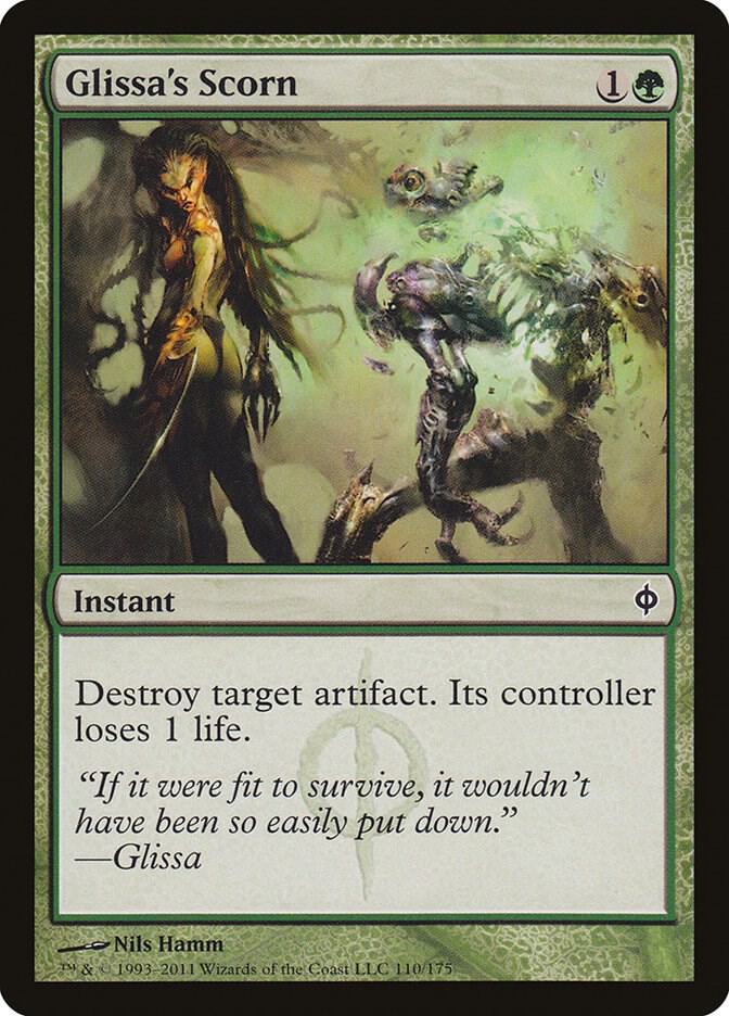 Glissa's Scorn, New Phyrexia 110