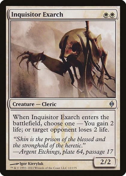 Inquisitor Exarch, New Phyrexia 12