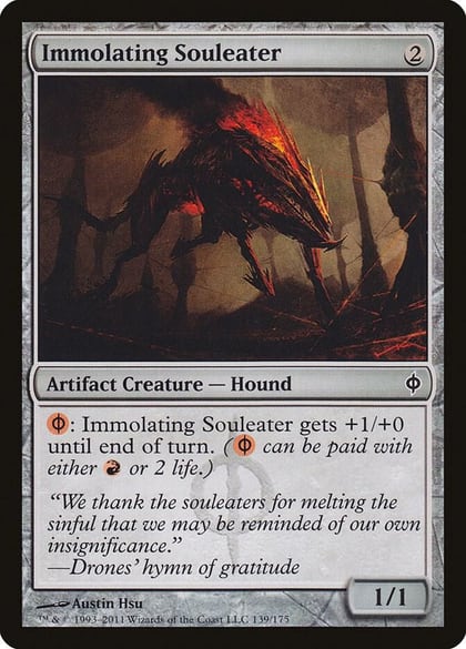 Immolating Souleater, New Phyrexia 139