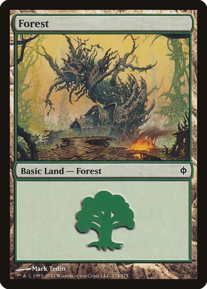 Forest (174), New Phyrexia 174