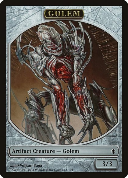 Golem Token, New Phyrexia 3