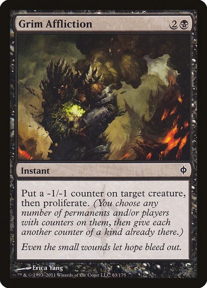 Grim Affliction, New Phyrexia 63