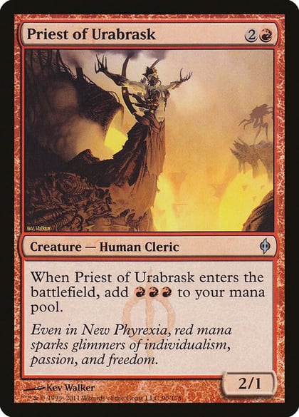 Priest of Urabrask, New Phyrexia 90
