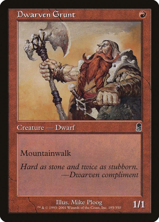 Dwarven Grunt, Odyssey 185