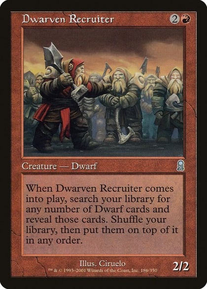 Dwarven Recruiter, Odyssey 186