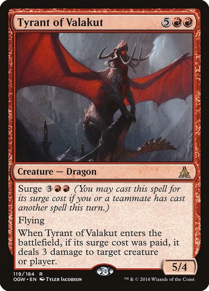 Tyrant of Valakut, Oath of the Gatewatch 119