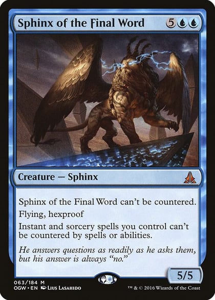 Sphinx of the Final Word, Oath of the Gatewatch 63