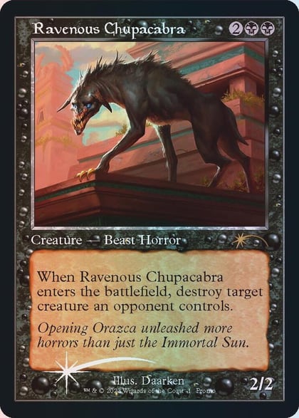 Ravenous Chupacabra (Retro Frame), Open House Promos 1