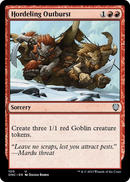 Hordeling Outburst, Commander: Phyrexia: All Will Be One 100